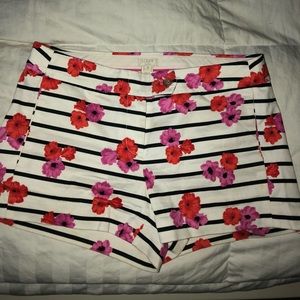 J. Crew floral Chino shorts